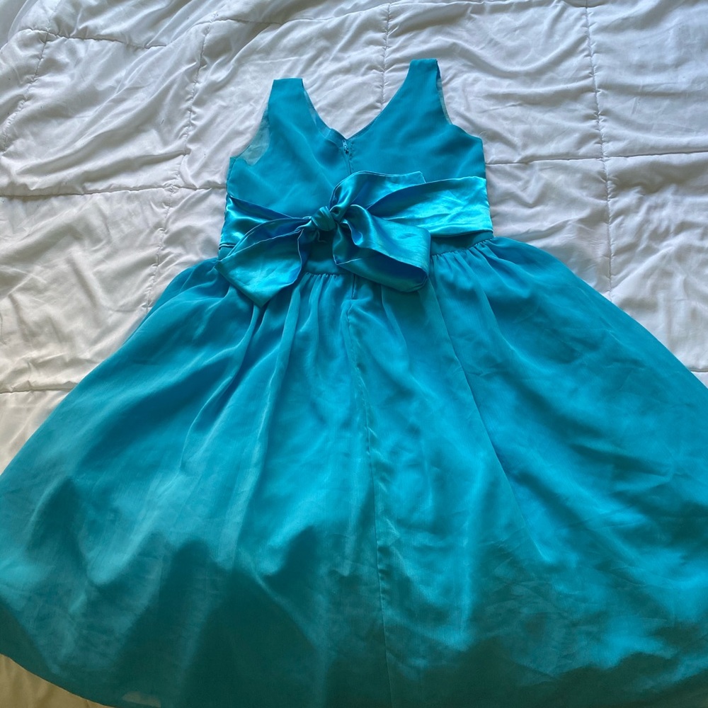 Kids Girls' Basic Daily Sleeveless Dress Blue